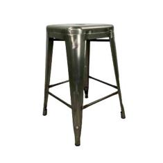 Banqueta Tolix Alta - Natural Envernizada