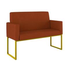 Sofá 2 Lugares para Recepção com Base de Ferro Reforçada - Balaqui Dec