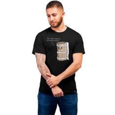 Camiseta Masculina Velho demais Pra Essa Mrda - Hipsters, P, Preto