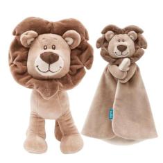 Bichinho Pelúcia Infantil Meu Leãozinho Marrom 4775 - BUBA, Bege, Leão