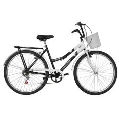Bicicleta Aro 26 Ultra Bikes New Summer Bicolor 6 Marchas, Preto, Bran