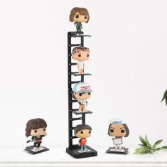 YODAR Organizador de prateleira de exibição, suporte de exibição de 3 níveis para bonecos Funko Pop, bandeja de 4 camadas, prateleiras Funko Pop para decoração