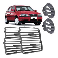 Kit 6 Peças Grade Difusor De Ar Painel Gol Sav Parati G3