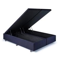 Base Box Baú King 193x203x42cm em Suede com Pistão a Gás - B&G