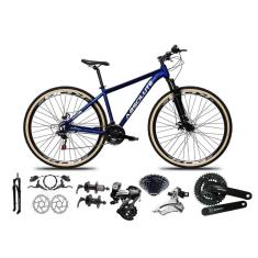Bicicleta Aro 29 Absolute Nero 5 Shimano Altus 24v K7 Freios Hidráulico Suspensão Trava Pneus Faixa-Unissex