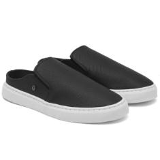 Sapatenis Slip on Mule Masculino - CONNECT WAY, Preto, 40