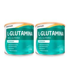 Kit 02 Aminoácido L-Glutamina 300G 100% Pura Loja Maxinutri