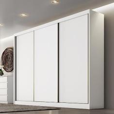 Guarda Roupa Casal 3 Portas 6 Gavetas Montreal Novo Horizonte Branco