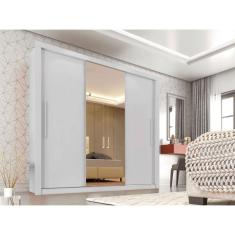 Roupeiro Panamá em MDP 3 Portas com Espelho Central Sallêto
