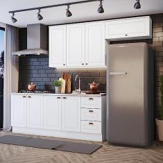 Cozinha Compacta 4 Peças com Aéreo 03 Portas Amy Casa 812