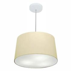 Lustre Pendente Cone Md-4247 Cúpula Em Tecido 30/45x40cm Algo