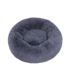 KAIJIE Cama calmante para cães e gatos, cama redonda macia e aconchegante para cães e gatos pequenos, médios e pequenos, diâmetro de 100 cm