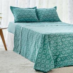 Jogo de Cama Twist Queen 4 Peças 200 Fios Conforto Macio - Bella Enxov