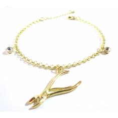 Pulseira Curso Manicure Alicate Cutícula Folheado 18k
