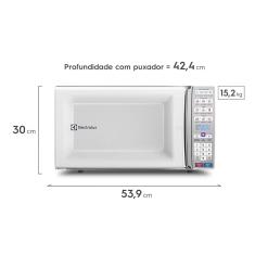 Micro-ondas Electrolux 34L Branco com Função Tira Odor e Manter Aquecido (MEO44) 220V