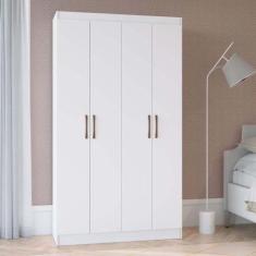 Armário Multiuso Dueto 4 Portas 8 Prateleiras 5000 Branco - Doripel