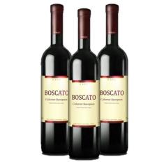 Vinho Cabernet Sauvignon Boscato Cave 750Ml - Kit 3 Unidades - Boscato