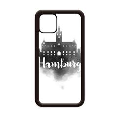 Capa Hamburg Germany Landmark Ink City Painitng para iPhone 11 Pro Max para Apple Mobile Case Shell