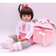 Boneca Bebê Reborn Gaby Corpo Inteiro Silicone P/ Dar Banho