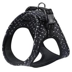 Peitoral para cães, velcro ajustável sem puxão, com almofada de esponja macia e alça refletiva, ganchos de coleira de metal para cães grandes, animais de estimação com tamanho de peito 50 a 58 cm (G,