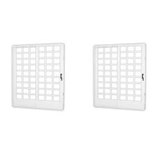 Kit com 2 Portas de Aço de Correr 215x160cm Minas Sul Mgm Branco
