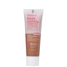 Base Líquida Dailus Ultra Cobertura Matte D10 Escuro 28ml