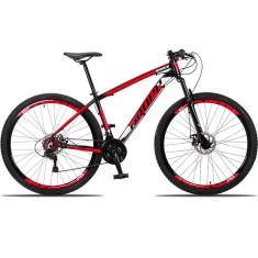 Bicicleta Aro 29 Dropp Race 21 Marchas Quadro Alumínio e Suspensão Dianteira e Freio Disco-Unissex