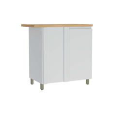 Balcão de Cozinha Modulado Rainha Canto Reto Dir/Esq 1 Porta c/Tampo 9