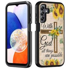 BWOOLL Capa para Samsung Galaxy A15 5G, capa resistente 3 em 1 híbrida de policarbonato rígido e silicone macio à prova de choque capa de proteção contra quedas para Samsung Galaxy A15 5G 2024,