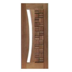 Porta de Madeira Clássica Arco p/ Vidro Maciça Cedro Arana Casmavi, 82