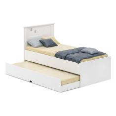 Cama Bibox Solteiro 100% Mdf Bianca Cimol Branco Branco