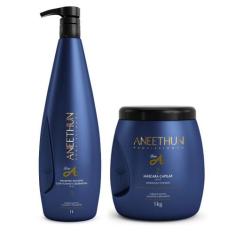 Kit linha a - shampoo 1l + máscara 1kg - aneethun