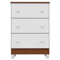 Cômoda Gaveteiro Mariah Acetinado Amadeirado - Carolina