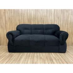 Sofá 3 Lugares Preto 601 Viena