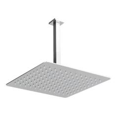 Chuveiro Ducha Slim Quadrado Metal 30X30Cm Com Braço De Teto