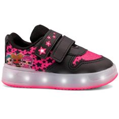 Tenis Com Luzes Led Lol Unicornio Infantil Feminina-Feminino