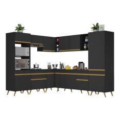 Armário de Cozinha Completa de Canto Veneza Multimóveis V2046