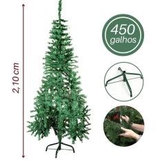 Árvore De Natal Pinheiro Grade 210M 450 Galhos