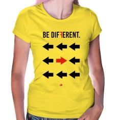 Baby Look Be Different - Foca na Moda, Amarelo, P