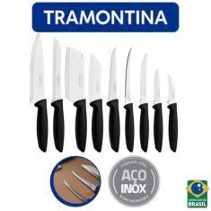 Jogo De Facas Faqueiro Aço Inox 9 Peças Plenus Tramontina