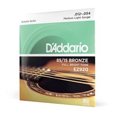 Encordoamento Para Violão Aço .012-.054 D'Addario Bronze 85/15 EZ920