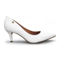 Sandália Vizzano Salto Médio Branco 99/pelica 1185.702.7286.16072-34