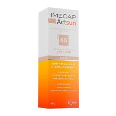 Protetor Solar Facial Imecap Actsun Fps60 Cor Clara 50g