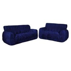 Capa De Sofá Protetora 2 Lugares 21 Elásticos Super Confort Várias Cor