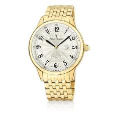 Relógio Pulso Jean Vernier Masculino Aço Dourado Jv01129