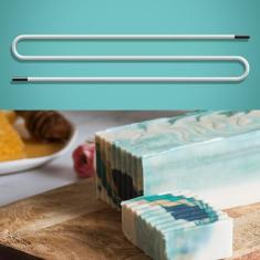 UCandy Ferramentas de redemoinho de sabão, suprimentos para fabricação de sabão, ferramentas dobráveis para fabricação de sabonete, ferramenta de espiral, gancho de processo frio, para bricolage, fio