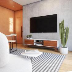 Rack para TV até 55 Polegadas 2 Gavetas Club - P&C ArteMobili