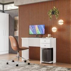 Mesa Escrivaninha 4115 Ambiente Branco Brilho – Qmovi