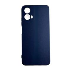 Capa Capinha Aveludada Emborrachada Colorida Para Moto G34 - CCS, Azul