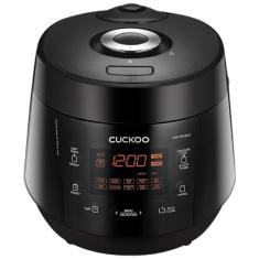 Panela Elétrica de Arroz de Pressão Multifuncional e Programável, Panela Antiaderente, preta, CUCKOO CRP PK1001S, Preto